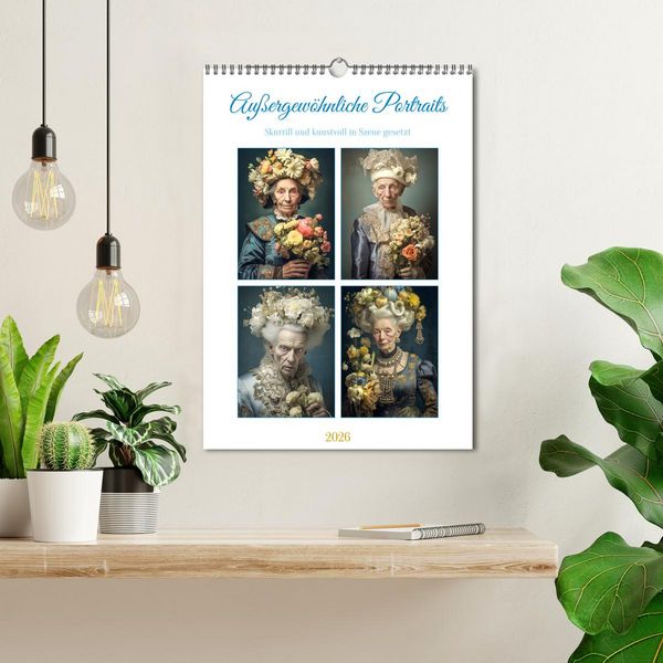 Produktbild: Au&szlig;ergew&ouml;hnliche Portraits (Wandkalender 2026 DIN A3 hoch), CALVENDO Monatskalender