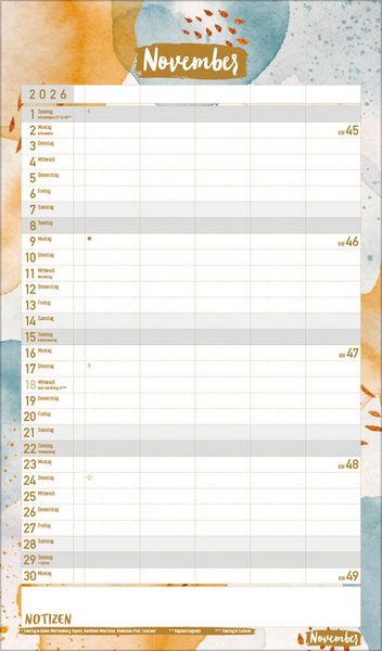Produktbild: Familienplaner Metallic Glam 2026