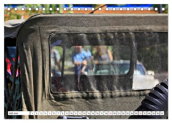 Produktbild: Willys Jeep im Detail vom Frankfurter Taxifahrer Petrus Bodenstaff (Tischkalender 2026 DIN A5 quer), CALVENDO Monatskalender