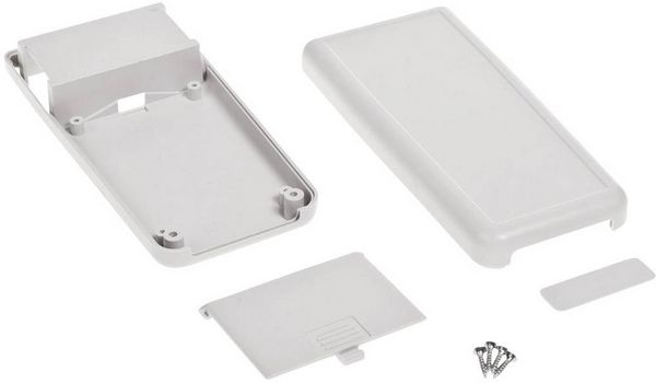 Produktbild: TRU COMPONENTS TC-7910784 Hand-Geh&auml;use 142 x 69 x 25 ABS Grau 1St.