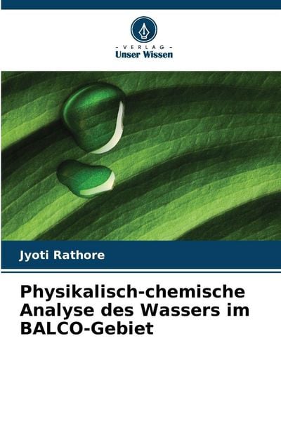 Produktbild: Physikalisch-chemische Analyse des Wassers im BALCO-Gebiet