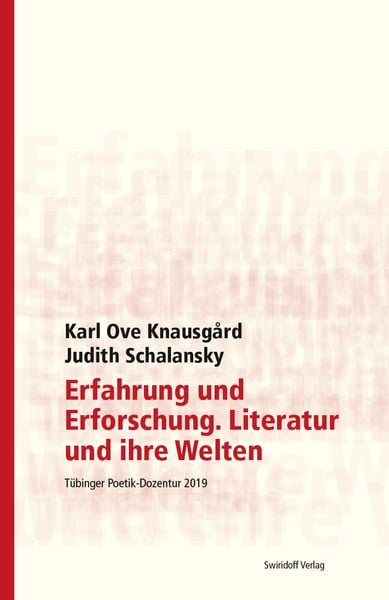Produktbild: Erfahrung und Erforschung. Literatur und ihre Welten