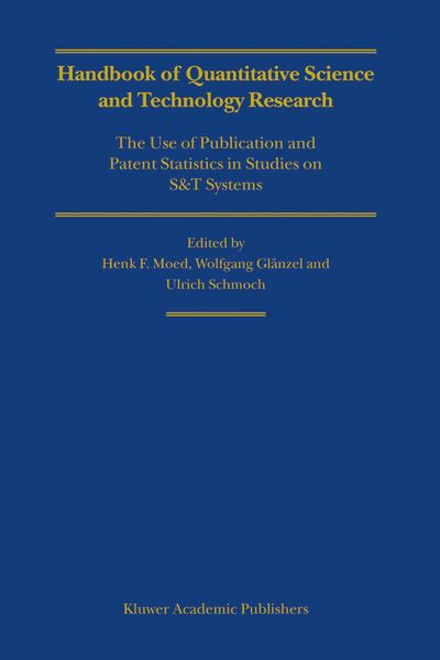 Produktbild: Handbook of Quantitative Science and Technology Research