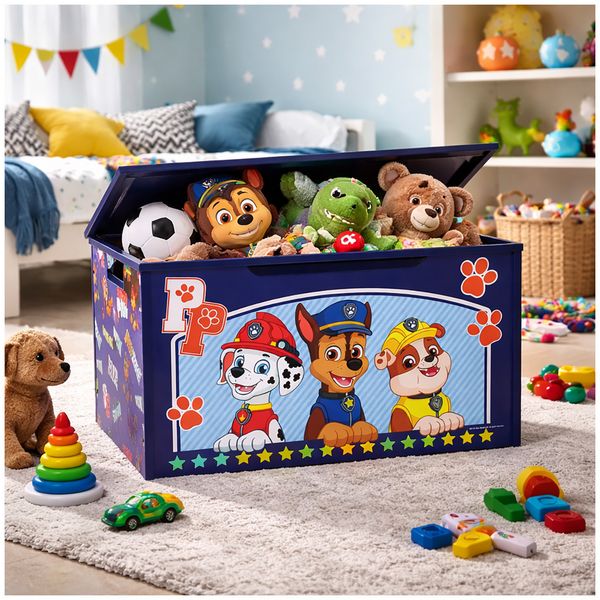 Produktbild: HTI-Living Paw Patrol Spielzeugkiste mit Deckel Kinder Aufbewahrungsbox Blau