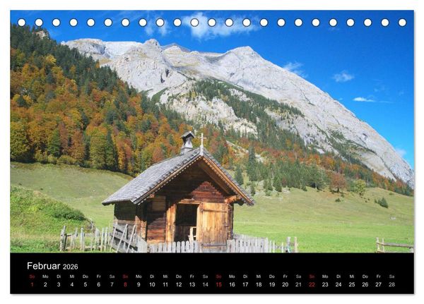 Produktbild: Berge, T&auml;ler & Seen (Tischkalender 2026 DIN A5 quer), CALVENDO Monatskalender