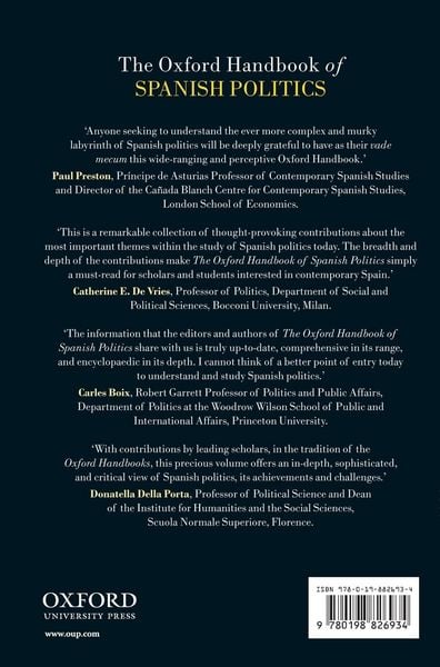 Produktbild: Oxford Handbook of Spanish Politics