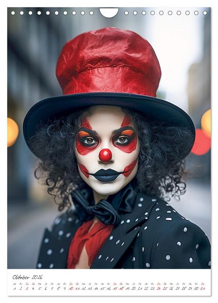 Produktbild: Misses Clown (Wandkalender 2026 DIN A4 hoch), CALVENDO Monatskalender