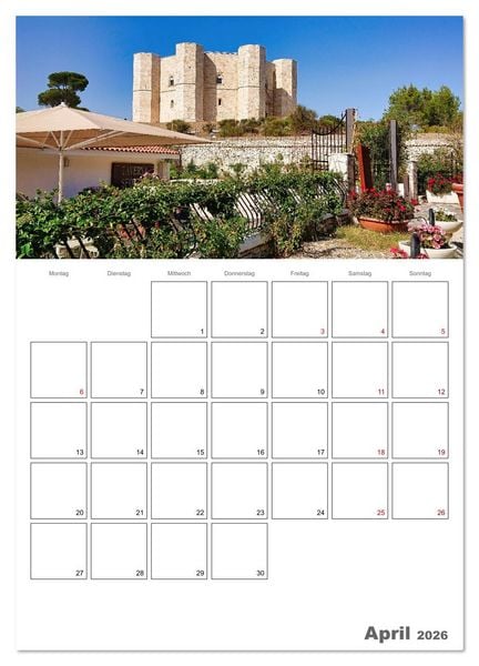 Produktbild: Faszinierendes Apulien (Wandkalender 2026 DIN A3 hoch), CALVENDO Monatskalender