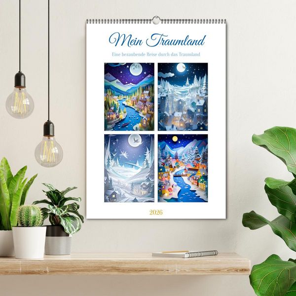 Produktbild: Mein Traumland (Wandkalender 2026 DIN A2 hoch), CALVENDO Monatskalender