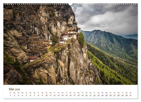 Produktbild: Mystisches Bhutan (Wandkalender 2026 DIN A2 quer), CALVENDO Monatskalender