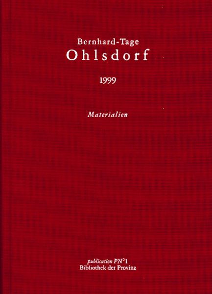 Produktbild: Bernhard-Tage Ohlsdorf 1999