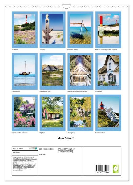 Produktbild: Mein Amrum (Wandkalender 2026 DIN A3 hoch), CALVENDO Monatskalender