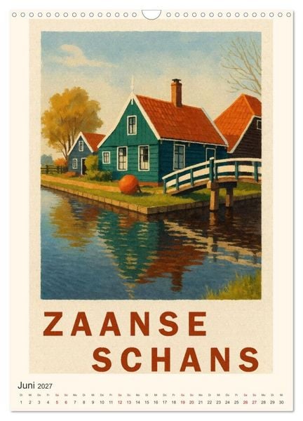 Produktbild: Charmante Holland-Ansichten (Wandkalender 2027 DIN A3 hoch), CALVENDO Monatskalender