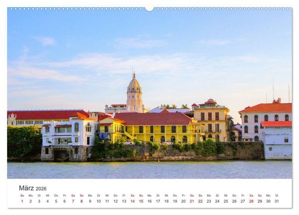 Produktbild: Panama - Traumhafte Str&auml;nde und St&auml;dte. (Wandkalender 2026 DIN A2 quer), CALVENDO Monatskalender