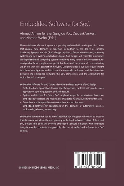 Produktbild: Embedded Software for SoC