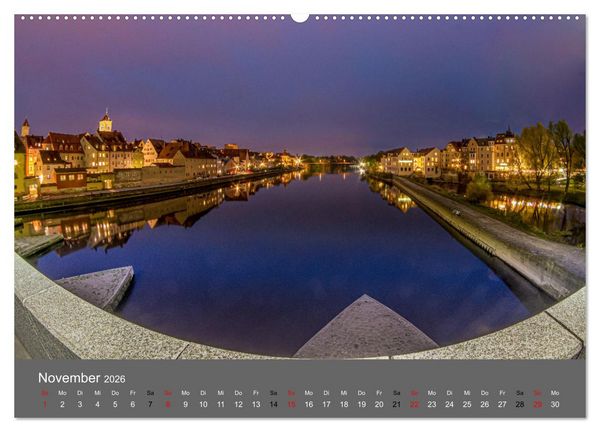 Produktbild: Regensburg - Stadtansichten (Wandkalender 2026 DIN A2 quer), CALVENDO Monatskalender