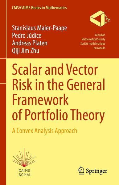 Produktbild: Scalar and Vector Risk in the General Framework of Portfolio Theory