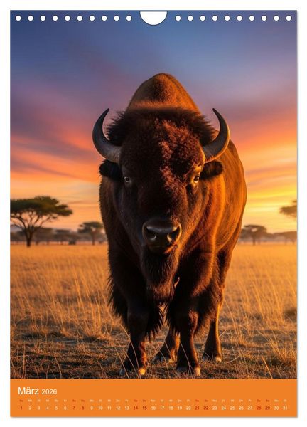 Produktbild: Tiere in der Savanne (Wandkalender 2026 DIN A4 hoch), CALVENDO Monatskalender