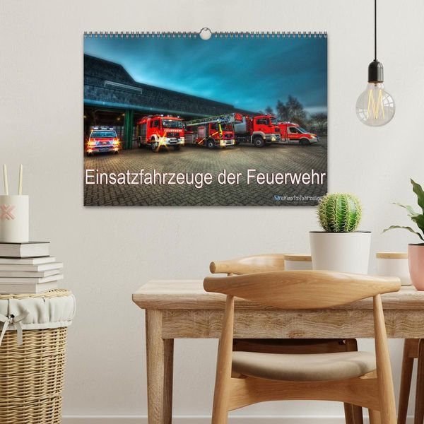 Produktbild: Einsatzfahrzeuge der Feuerwehr (Wandkalender 2026 DIN A3 quer), CALVENDO Monatskalender