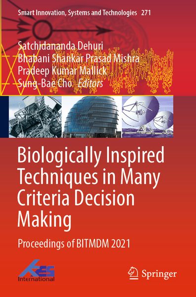 Produktbild: Biologically Inspired Techniques in Many Criteria Decision Making