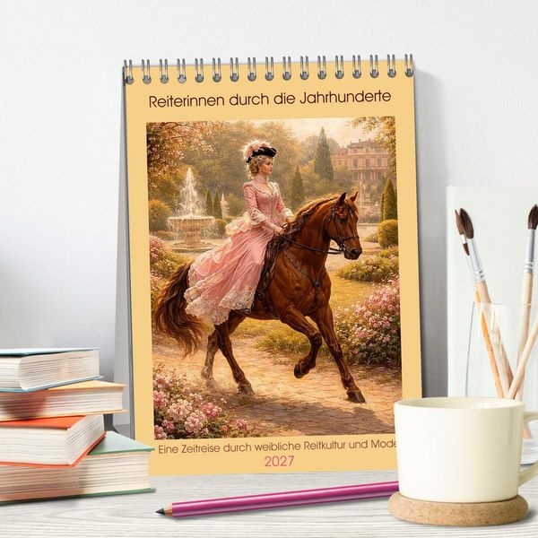 Produktbild: Reiterinnen durch die Jahrhunderte (Tischkalender 2027 DIN A5 hoch), CALVENDO Monatskalender