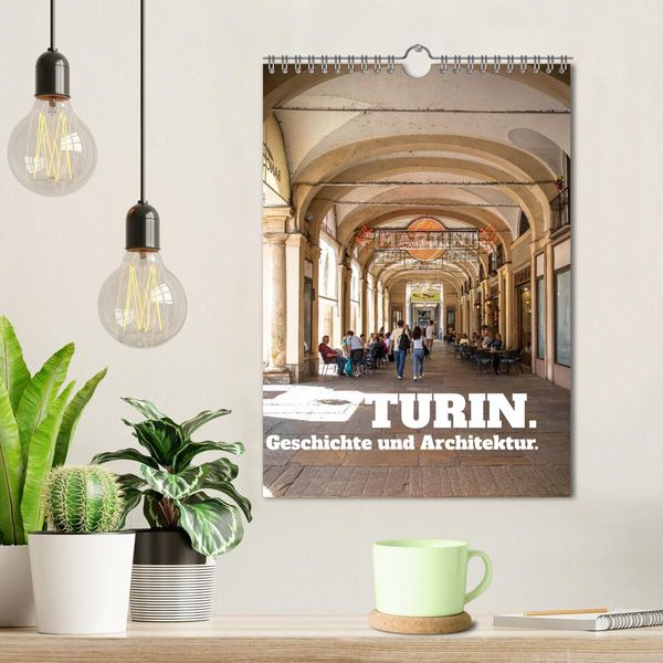 Produktbild: Turin. Geschichte und Architektur. (Wandkalender 2026 DIN A4 hoch), CALVENDO Monatskalender