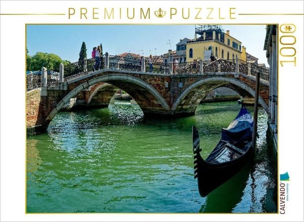 Produktbild: CALVENDO Puzzle Ponte Tre Ponti, Sestiere Santa Croce | 1000 Teile Lege-Gr&ouml;&szlig;e 64x48cm Foto-Puzzle f&uuml;r gl&uuml;ckliche Stunden