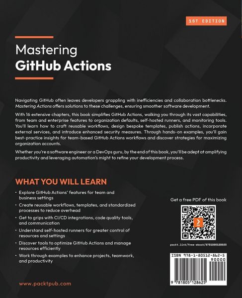 Produktbild: Mastering GitHub Actions