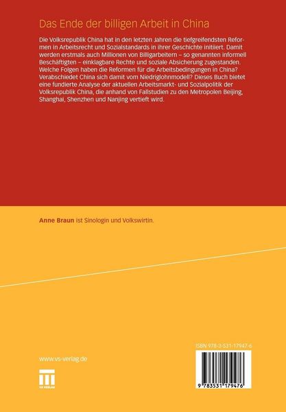 Produktbild: Das Ende der billigen Arbeit in China