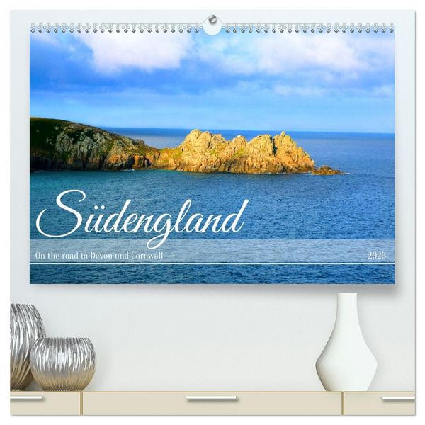 Produktbild: S&uuml;dengland - On the road in Devon und Cornwall (hochwertiger Premium Wandkalender 2026 DIN A2 quer), Kunstdruck in Hochglanz