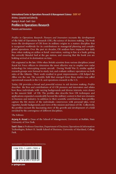 Produktbild: Profiles in Operations Research