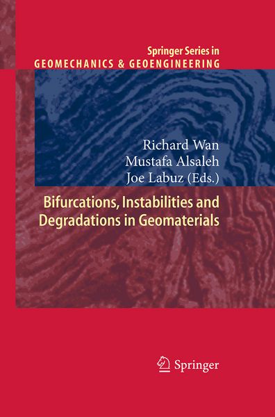 Produktbild: Bifurcations, Instabilities and Degradations in Geomaterials