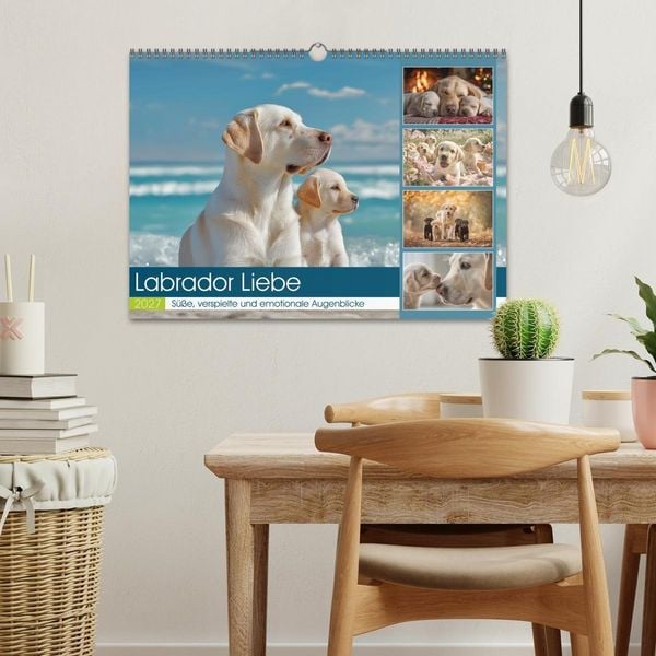 Produktbild: Labrador Liebe (Wandkalender 2027 DIN A3 quer), CALVENDO Monatskalender