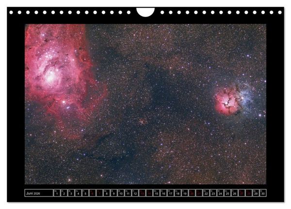 Produktbild: Astro-Kalender - Deep Sky und Landschaften (Wandkalender 2026 DIN A4 quer), CALVENDO Monatskalender