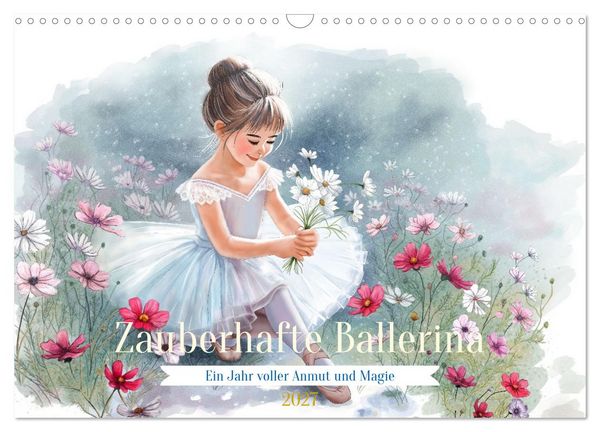 Produktbild: Zauberhafte Ballerina (Wandkalender 2027 DIN A3 quer), CALVENDO Monatskalender