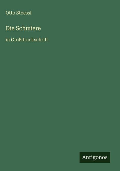 Produktbild: Die Schmiere