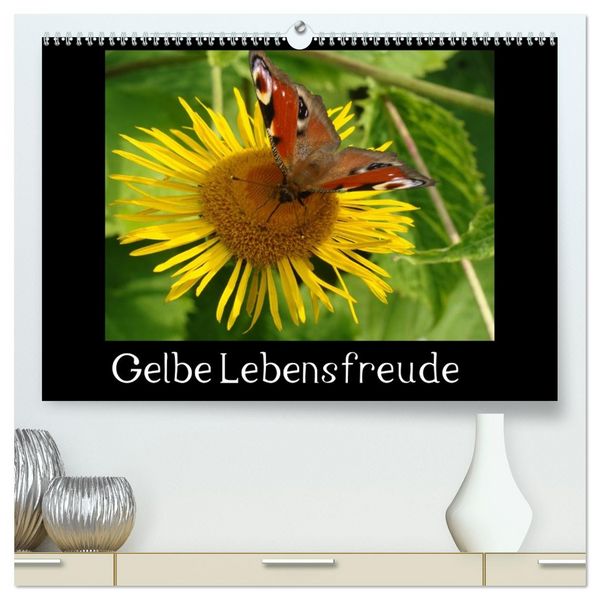 Produktbild: Gelbe Lebensfreude (hochwertiger Premium Wandkalender 2026 DIN A2 quer), Kunstdruck in Hochglanz