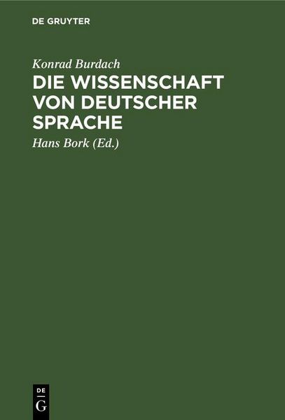 Produktbild: Die Wissenschaft von deutscher Sprache