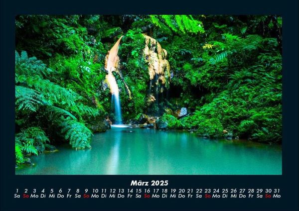 Produktbild: Wasserf&auml;lle 2025 Fotokalender DIN A4