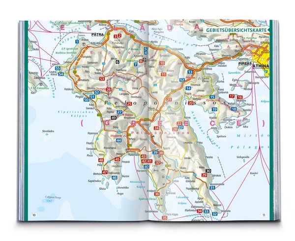 Produktbild: KOMPASS Wanderf&uuml;hrer Peloponnes, 55 Touren mit Extra-Tourenkarte