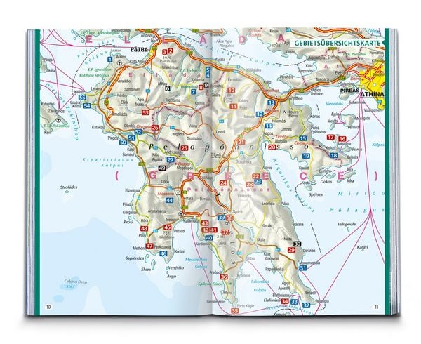 Produktbild: KOMPASS Wanderf&uuml;hrer Peloponnes, 55 Touren
