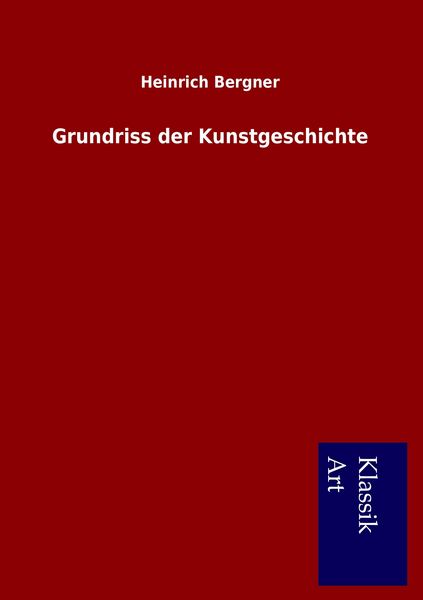 Produktbild: Grundriss der Kunstgeschichte
