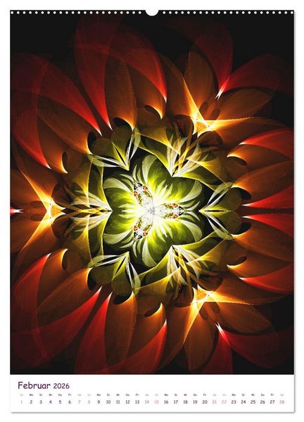 Produktbild: Digitale Traumreise (hochwertiger Premium Wandkalender 2026 DIN A2 hoch), Kunstdruck in Hochglanz