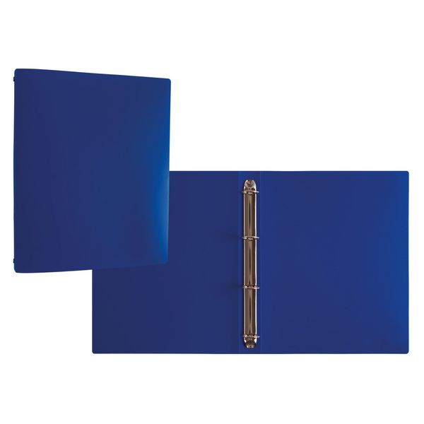 Produktbild: Idena Ringbuch aus Kunststoff 4 Ringe Transluzent blau DIN A4 R&uuml;ckenbreite 3cm