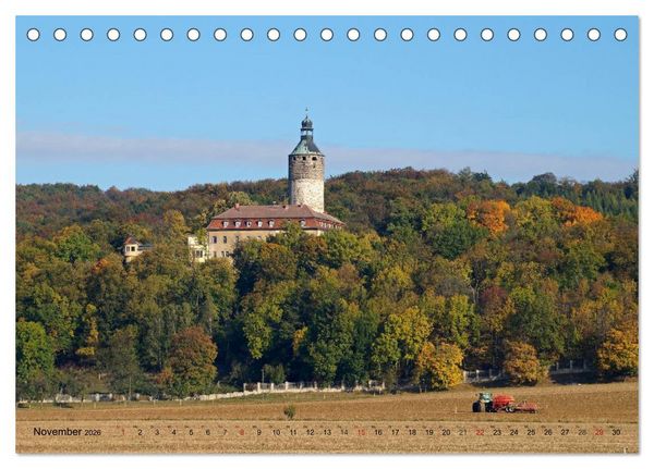 Produktbild: Wunderbares Th&uuml;ringen - Schl&ouml;sschen (Tischkalender 2026 DIN A5 quer), CALVENDO Monatskalender