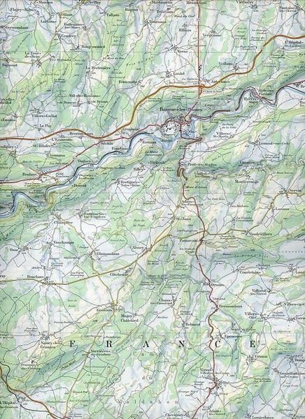 Produktbild: Swisstopo 1 : 100 000 Besancon