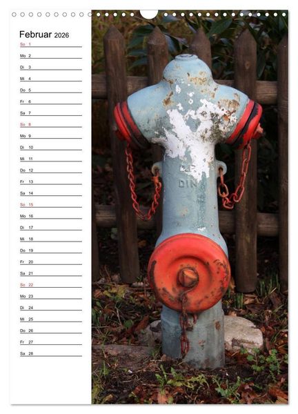 Produktbild: Nostalgie Hydranten (Wandkalender 2026 DIN A3 hoch), CALVENDO Monatskalender