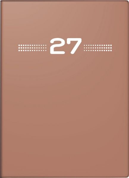 Produktbild: rido/id&eacute; 7013202017 Taschenkalender Mod. perfect/Technik I 2027 A6, Kunststoff, caramel