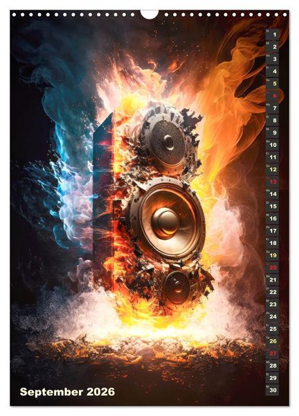 Produktbild: LAUT STARK EXPLOSIV (Wandkalender 2026 DIN A3 hoch), CALVENDO Monatskalender