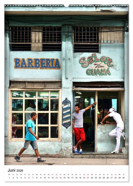 Produktbild: Cuba Coiffeur - Frisch frisiert in Havanna (hochwertiger Premium Wandkalender 2026 DIN A2 hoch), Kunstdruck in Hochglanz